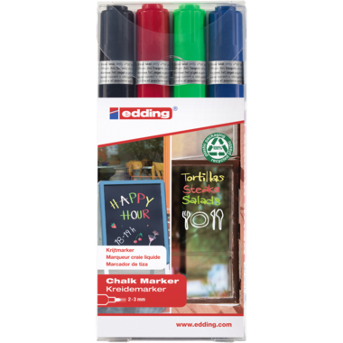 Kreidemarker Edding 4095 4er Set sortiert 2-3mm