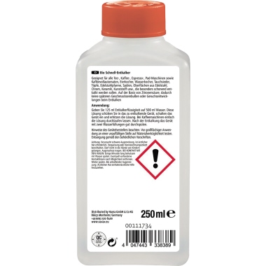 Bio-Schnellentkalker Xavax 250ml Für Kaffee Und Espressomaschinen