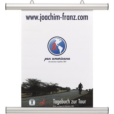 Plakatleiste Franken BS1006 100cm Alu Max. 50 Blatt, Ober-und Unterschiene