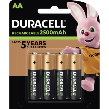 Akku Duracell NiMH Mignon AA HR06 1,2V Recharge Ultra 4 St.