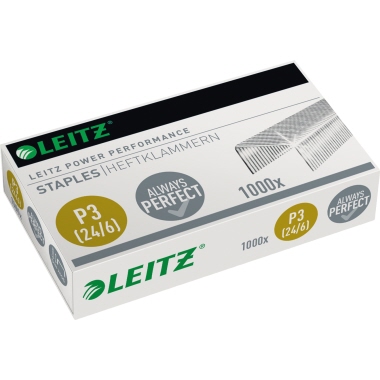 Heftklammer Leitz 5570 verzinkt 24/6 1.000 Stück
