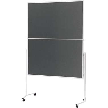 Moderationswand Magnetop.2111301 150x120 Cm Grau Klappbar, Mit WEIßEM Rahmen