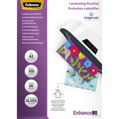 Folientasche Fellowes A3 80my glänz. 