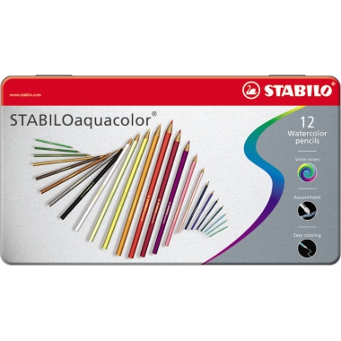 Farbstift Stabiloaquacolor 1612-5 12er Aquarell Euti Sortier