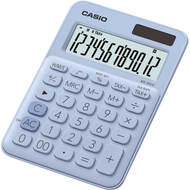 Taschenrechner Casio MS20UCLB hellblau 