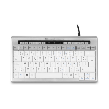 Tastatur BakkerElkhuizen BNES840DUK S-board 840 Design Uk Qwerty USB silber-weiß