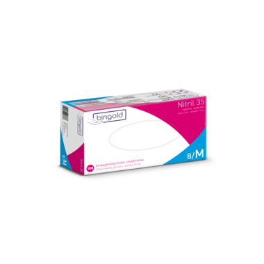 Einmalhandschuhe Nitril M violettblau Puderfrei, M