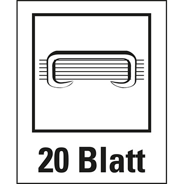 Heftgerät Leitz 5533 elektr. blau NeXXt bis 20 Blatt, Netzadapter