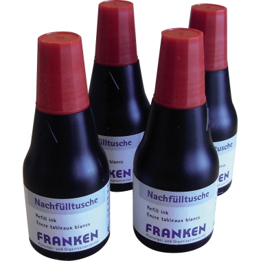 Nachfülltusche Franken Z1911 25ml rot f. Boardmarker Z1907/z1910