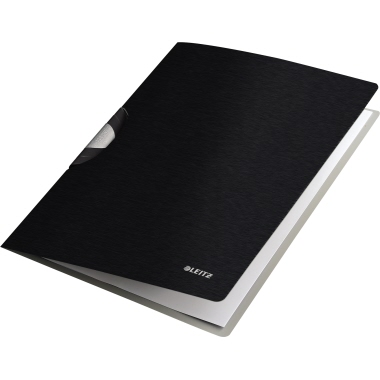 Klemmmappe Leitz 4165 A4 satin schwarz 1-40 Blatt, Colorclip Professional