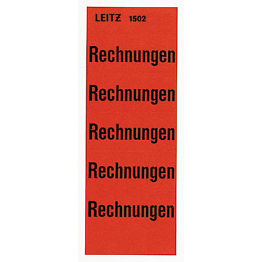Inh.Schild.Rechnungen 15020000 rot 100ST 