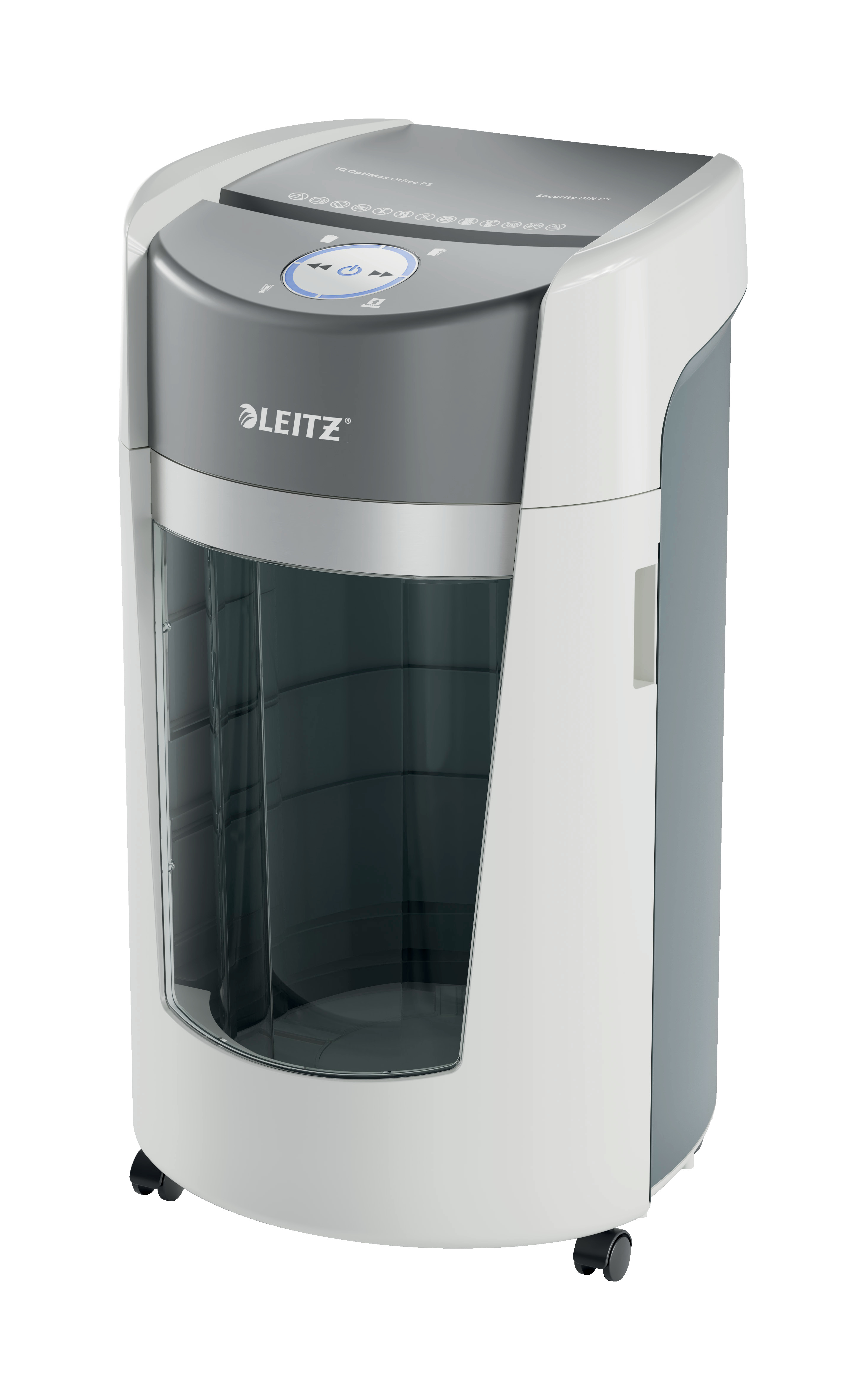 Aktenvernichter Leitz IQ OptiMax Off.P5 Office P5 Partikelschnitt 2X15mm