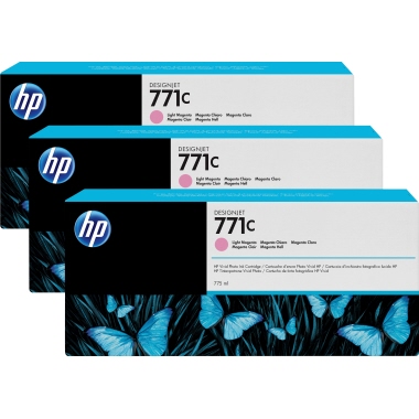 Tintenpa. 3er HP 771C B6Y35A hell magent 