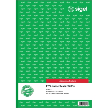 Kassenbuch Sigel SD056 A4 2 x 40 Blatt 