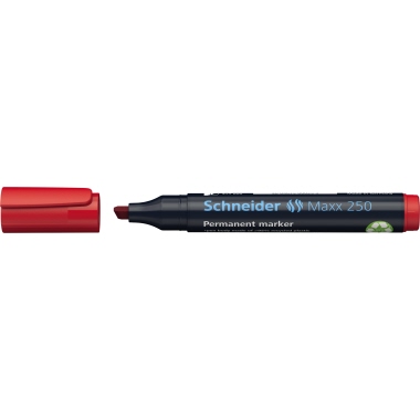 Permanentmarker Schneider Maxx 250 rot 2-7mm, Keilspitze