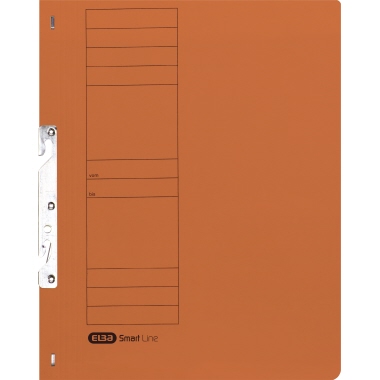 Einhakthefter Elba 100551888 A4 orange kaufm. Heftung, ganzer Vorderdeckel,