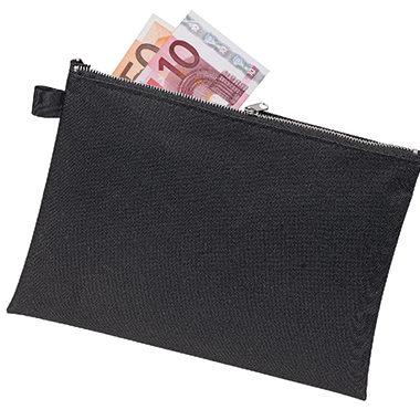 Banktasche Veloflex 2725 A5 235x170mm Schwarz, METALLREIßVERSCHLUSS