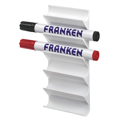 Markerhalter Franken Z1986 weiß Magnetisch, Aus Kunststoff, Für 6 Stifte