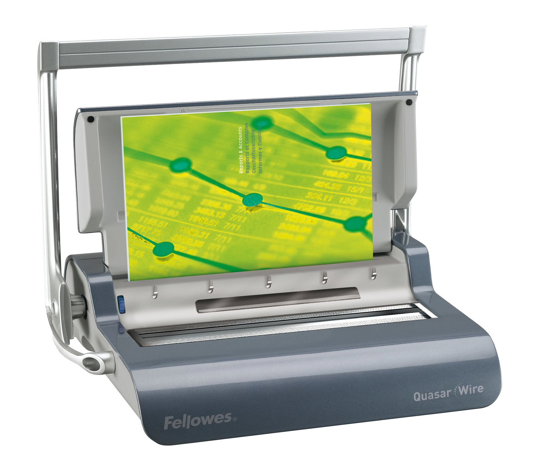 Drahtbindegerät Fellowes Quasar DINA4 Anthrazid
