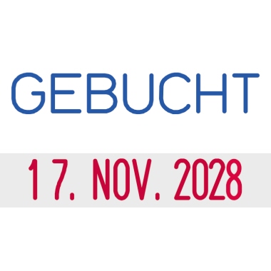 Datumstempel Trodat 4850/L7 Gebucht 