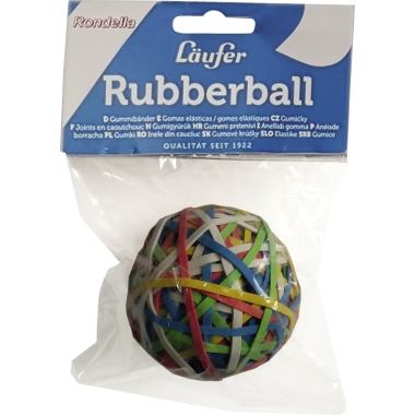 Gummiband Läufer 50960 60mm fbg. sort. Rondella Rubberball