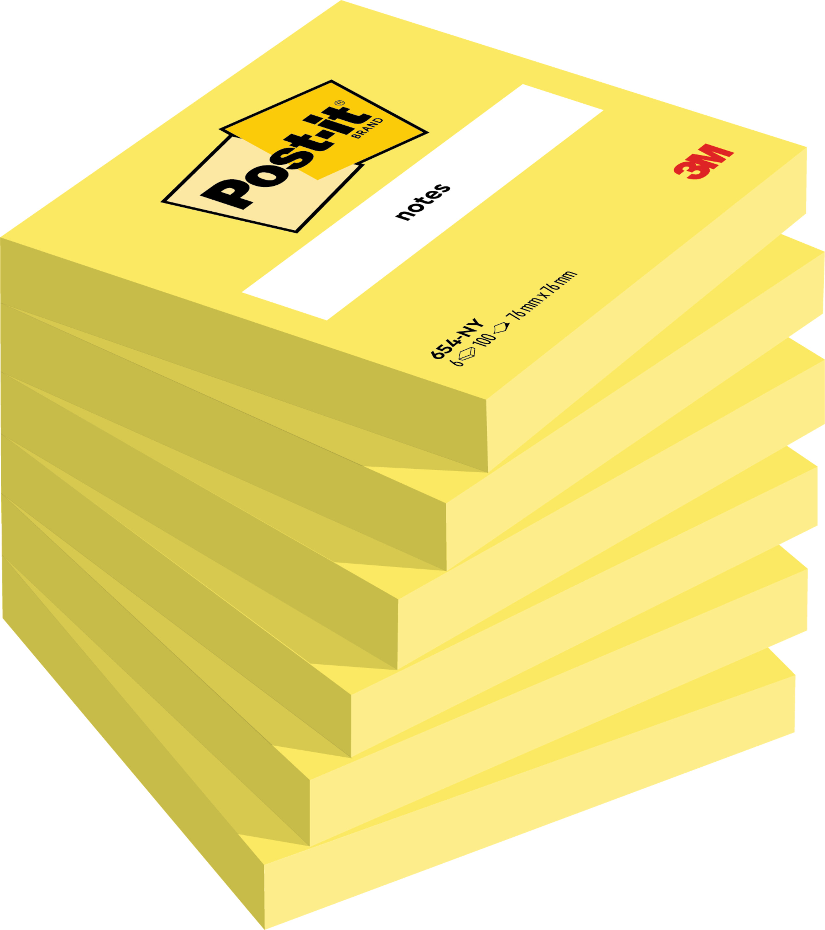 Haftnotiz Post-It 654NGE 76x76mm neong Elb