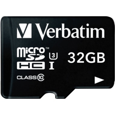 microSDHC-Card Verbatim 32GB 47041 Sd Adapter (r) 90MB/s (w) 45MB/s