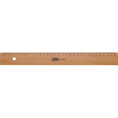 Holzlineal Pagna 30cm 7193 Metalleinlage 