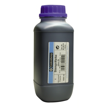 Stempelfarbe Gutenberg 1l ohne Öl schw. Flasche 1Liter
