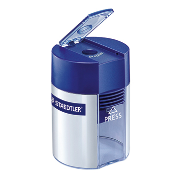 Spitzdose Staedtler 511001 einfach silber/transp./blau