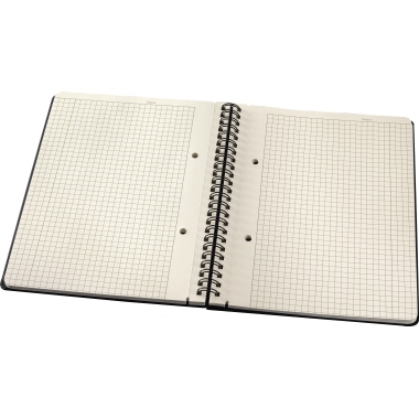 Spiralblock Sigel CO822 A5 160S Hardcover Kariert 80g Black