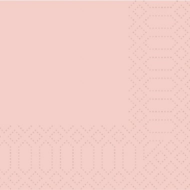 Servietten Duni 3-lagig 24x24cm mellow Rose