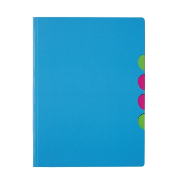 Ordnungsmappe Pagna 41803-13 A4 PP hbl. Hellblau, 5-teilig, Eckspanngummi