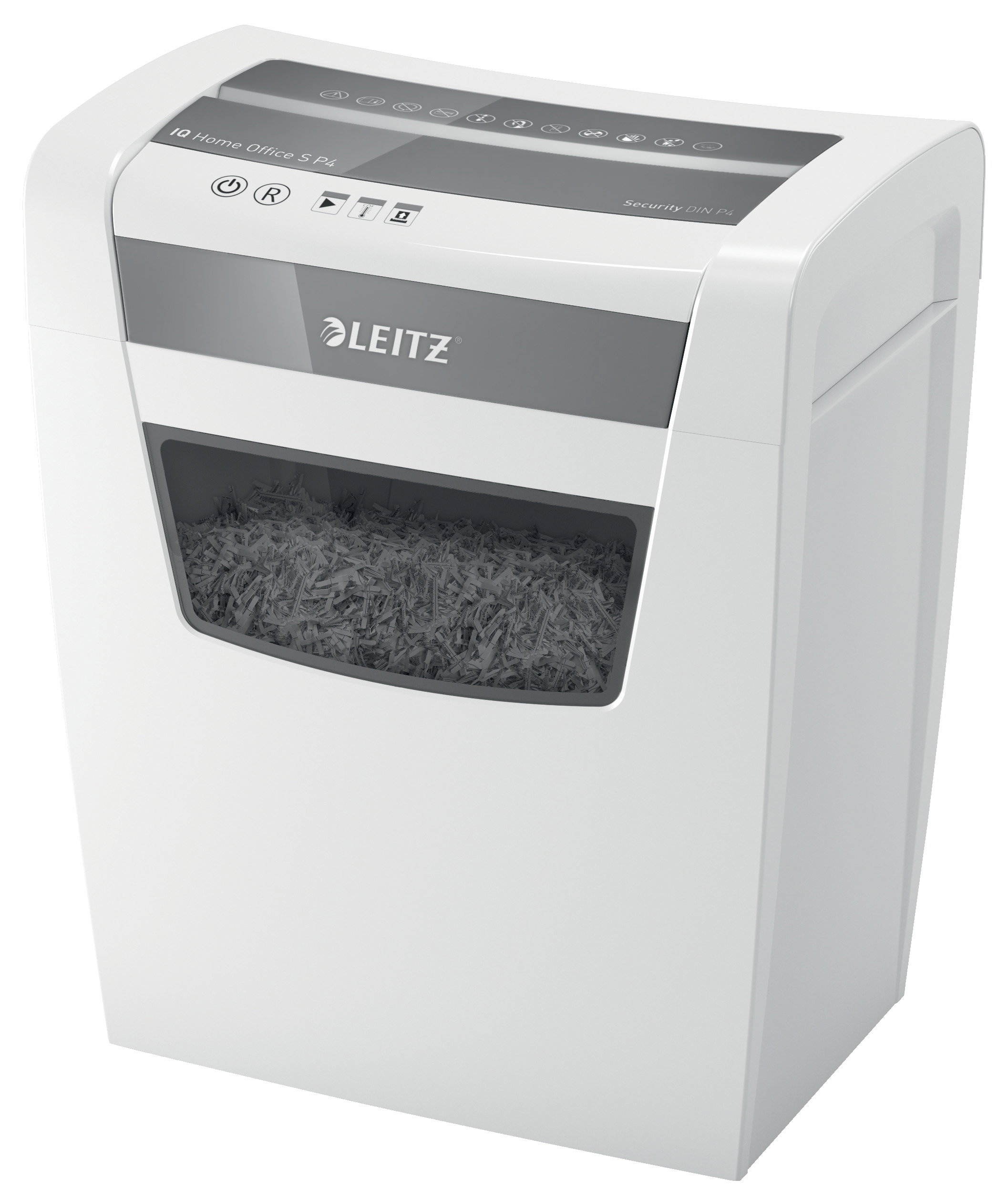 Aktenvernichter Leitz IQ Home Office S Partikelschnitt 4 X 28 mm weiß
