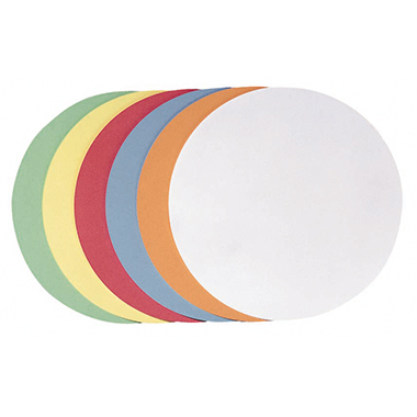 Moderationsk. Franken UMZH1099 sortiert Ø9,5cm, WEIß, Gelb, Orange, Rot, Blau,