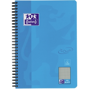Collegeblock Oxford 400086488 B5 kar. 90g, 80Blatt, meerblau