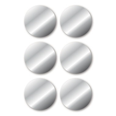 Etiketten Herma 15075 silber Durchmesser 32mm, permanent