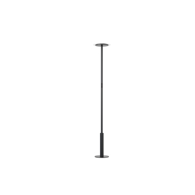 LED-Stehleuchte ALCO Alu schwarz dimmer, 4.000k, 45w, 39w o 6w u, 9095-11