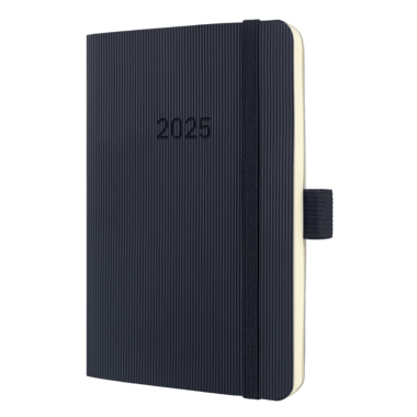 Buchkalender Sigel Conceptum C2525 schw. Din A6 1s/1w Hardcover