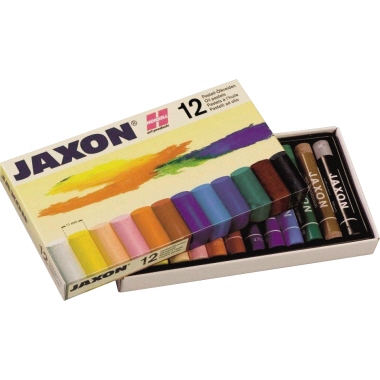 Wachsmalstifte Jaxon 47412 12er Etui Pastell-ölkreide Sortiert