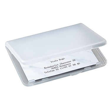 Visitenkarten-Etui SIGEL VA140 25 Karten Kunststoff Matt-Transparent