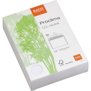 Briefumschlag Elco Proclima C6 oF HK ws WEIß, 74260.20, Box,50 Kuvert