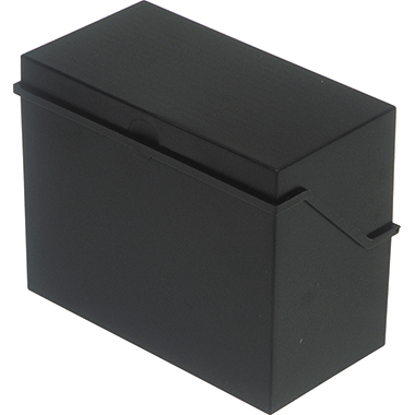 Karteibox A5 quer schwarz Für 500 Karten