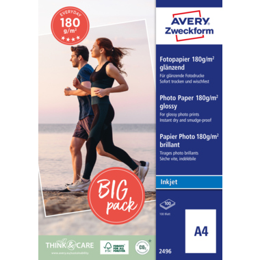 Fotopapier Zweckf. 2496 A4 180g Inkjet