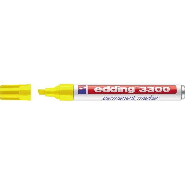Permanentmarker Edding 3300 gelb 1-5mm, Keilspitze