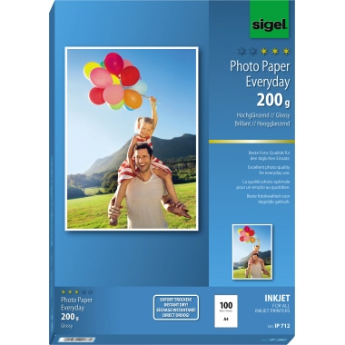Inkjet Fotopap. Sigel IP712 A4 200g 