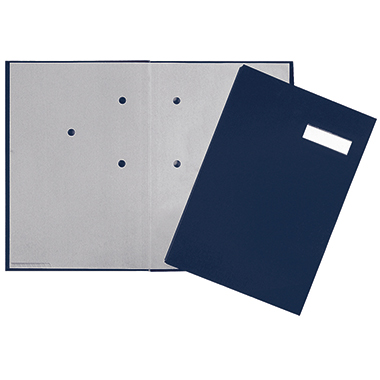 Unterschriftsmappe Pagna 24192 A4 blau 20 Fächer, Mit Pp Kaschiert