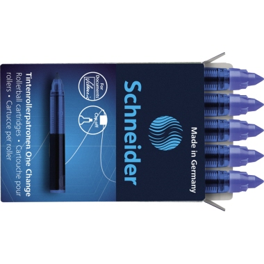Tintenrollermine Schneider One Change bl Au, Dokumentenecht
