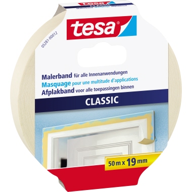 Kreppband Tesa Classic 5281 50mx19mm 