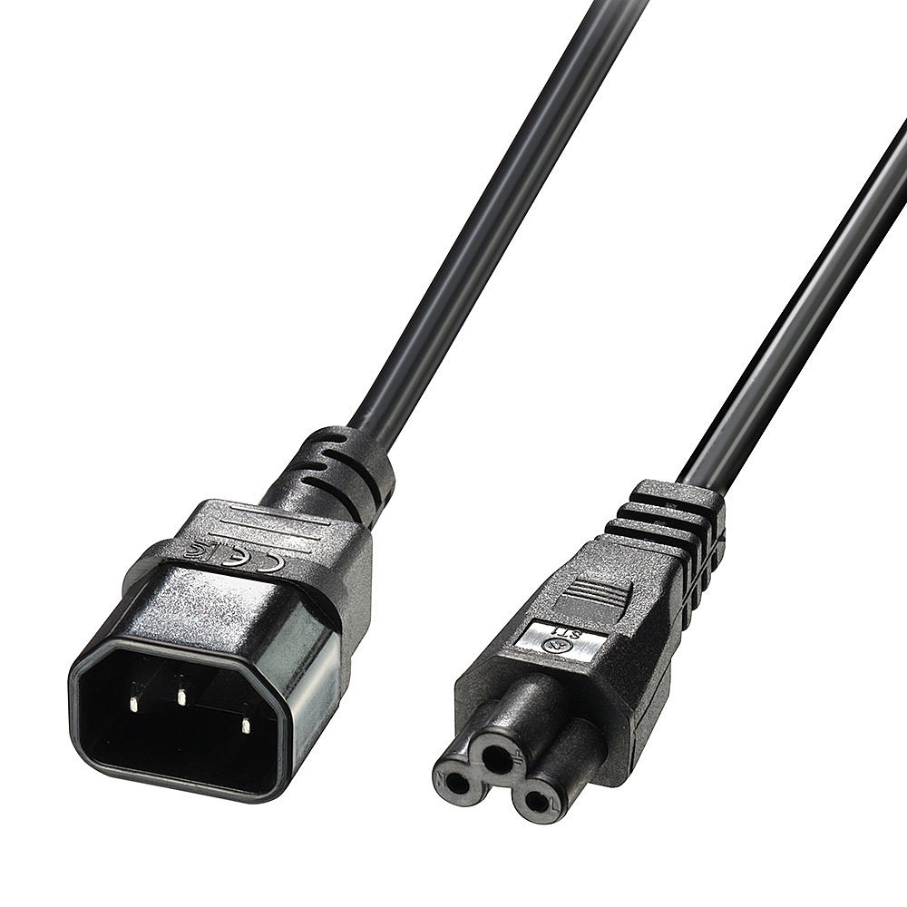Netzkabel Lindy 30340 1m IEC C14/IEC C5 